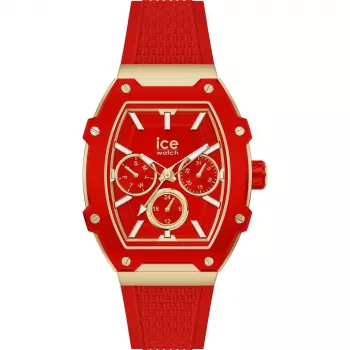 ICE Damenuhr 22870 (35mm) - Pinkes Silikonarmband, Quarz-Analog, 10 ATM wasserdicht