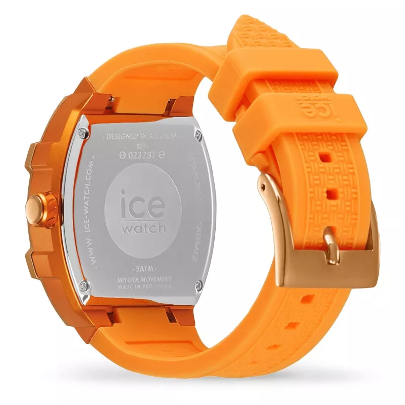 ICE Damenuhr 23287 (35mm) - Pinkes Silikonarmband, Quarz-Analog, 10 ATM wasserdicht