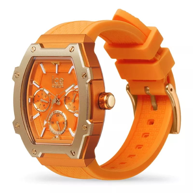 ICE Damenuhr 23287 (35mm) - Pinkes Silikonarmband, Quarz-Analog, 10 ATM wasserdicht