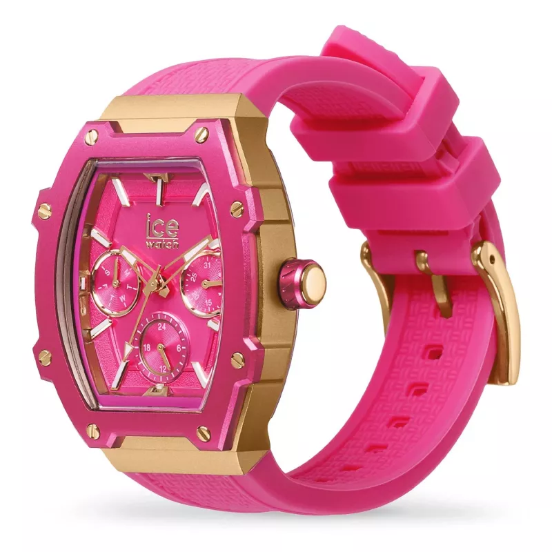 ICE Damenuhr 23288 (35mm) - Lotus-Zifferblatt, Silikonarmband, 10 ATM