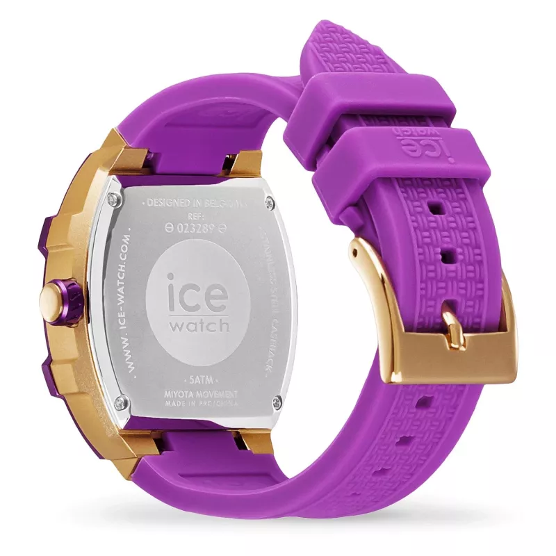 ICE Damenuhr 23289 (35mm) - Pinkes Silikon - Quarz Analog - 10 ATM wasserdicht
