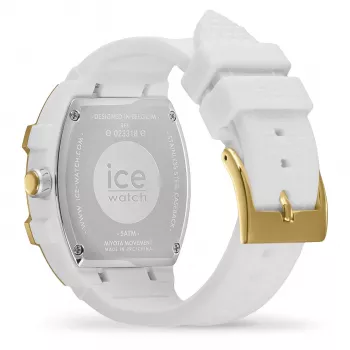 ICE Damenuhr 23318 (36mm) - Pinkes Silikonarmband, Quarz-Analog, 10 ATM wasserdicht