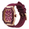ICE Damenuhr 23806 (45mm) - Pinkes Silikonarmband, Quarz-Analog, 10 ATM wasserdicht