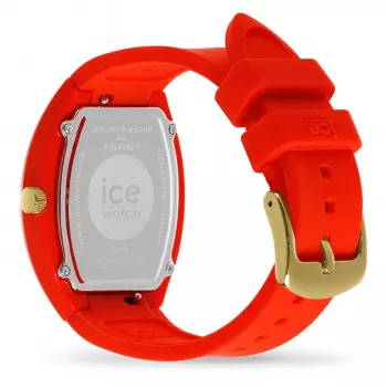 ICE Damenuhr 24542 (45mm) - Weißes Silikonarmband, Quarzwerk