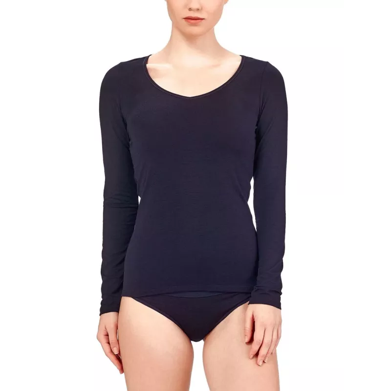 Icebreaker 103194001 Damen Merinowoll-Mix Scoop-Neck Langarm Baselayer-Top - Größe M