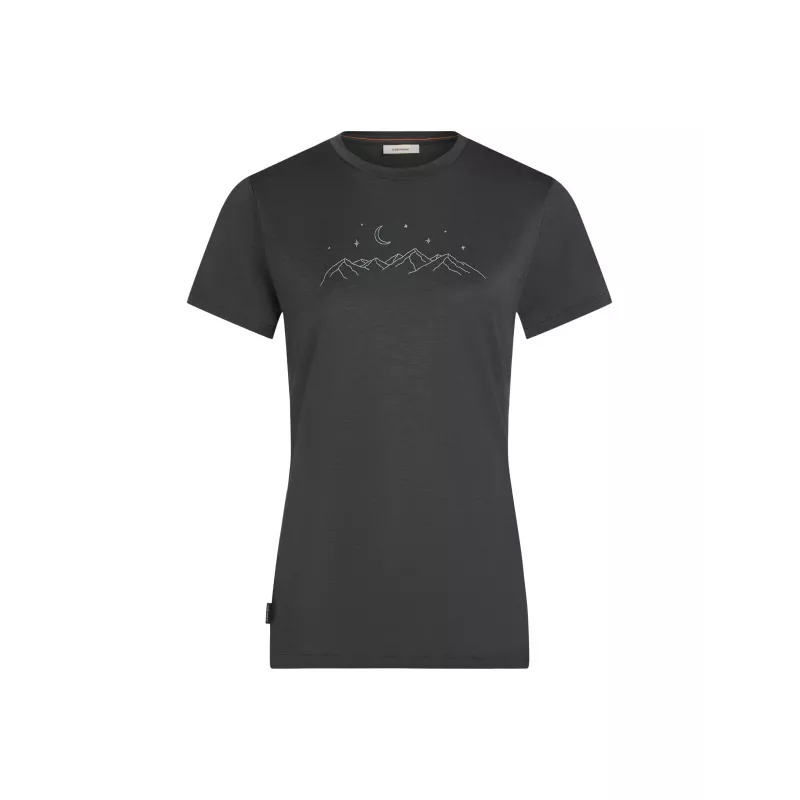 Icebreaker 150 Tech Lite III SS Hike Path Damen T-Shirt Obsidian