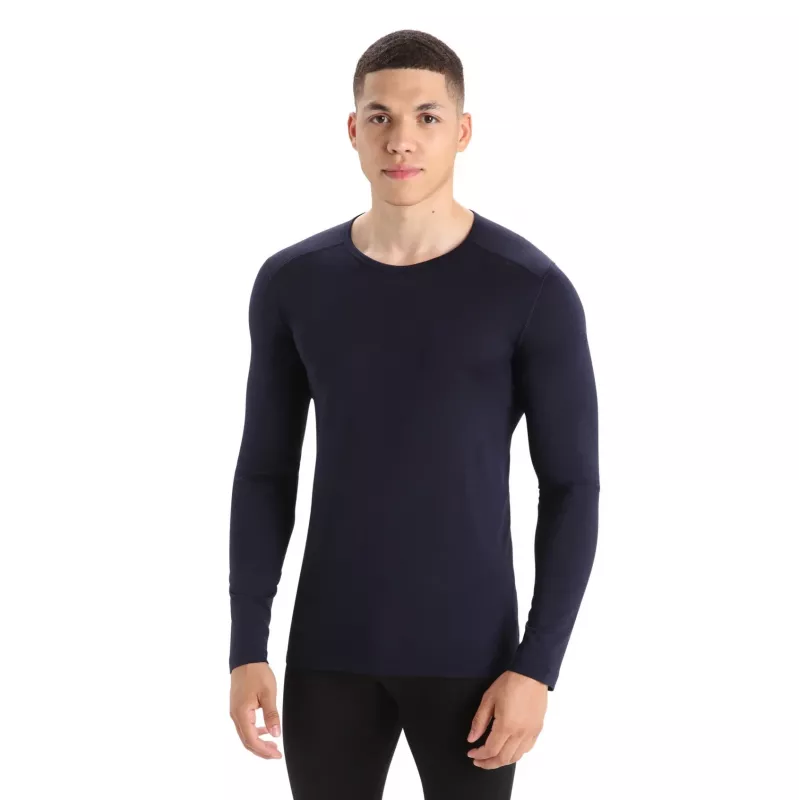 Icebreaker 200 Oasis L/S Crewe - Midnight Navy