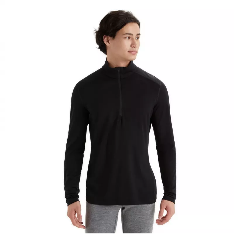 Icebreaker 200 Oasis L/S Half Zip M, Black