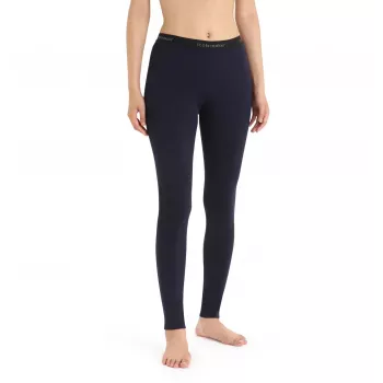 Icebreaker 200 Oasis Leggings – Damen Merinowolle Baselayer Hose, Midnight Navy, Größe S