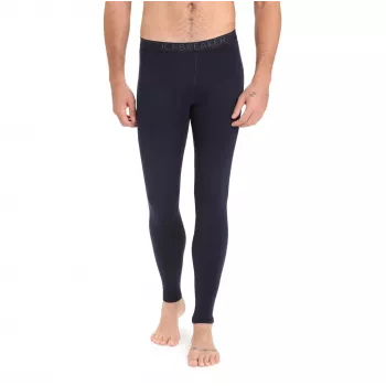 Icebreaker 200 Oasis Herren-Thermoleggings – 100% Merinowolle Midweight Baselayer (Midnight Navy, Größe L)