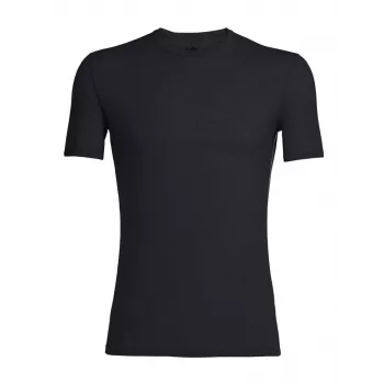 Icebreaker Anatomica S/S Crewe Base Layer T-Shirt - Black/Monsoon - Size M