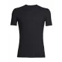 Icebreaker Anatomica Kurzarm-Crewe-Baselayer-T-Shirt – Schwarz/Monsoon – XL