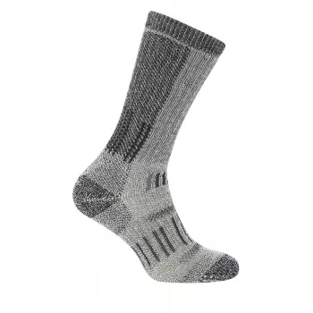 Icebreaker Hike+ Mountaineer Mid Calf Socken Herren Jet Heather/Schwarz