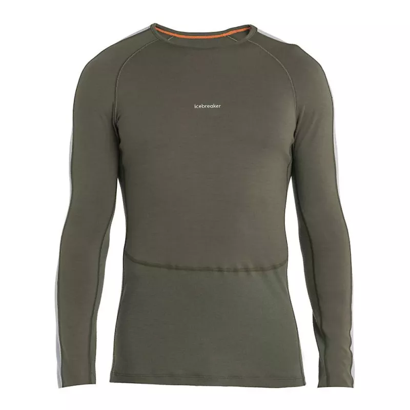Icebreaker Merino 200 ZoneKnit LS Crew Herren Loden/Ether