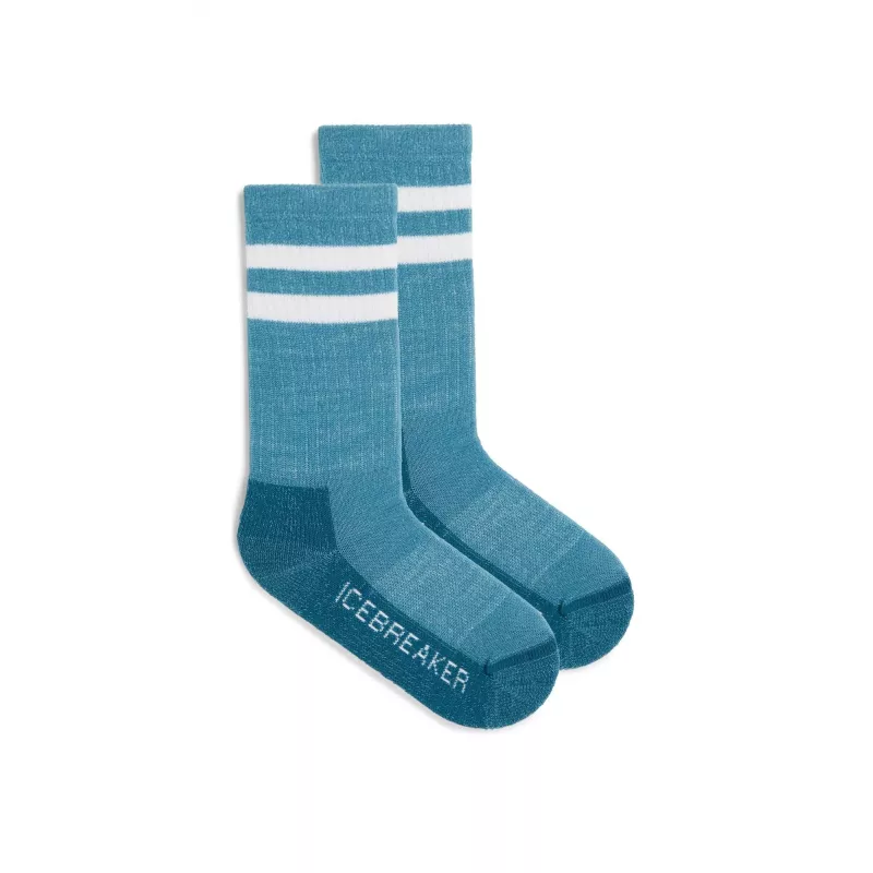 Icebreaker Merino Hike Light Crew Kinder Socken Topaz/Snow