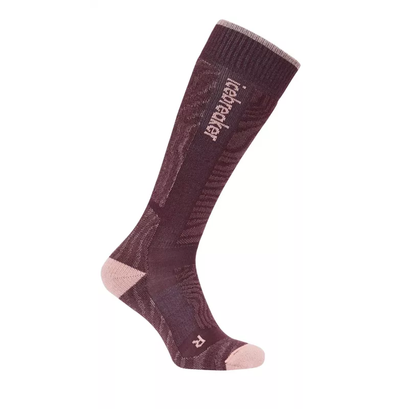 Icebreaker Merino Ski+ Medium OTC Socks Java/Blush/Summit