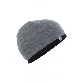 Icebreaker Pocket Hat - Black/Gritstone, Größe M