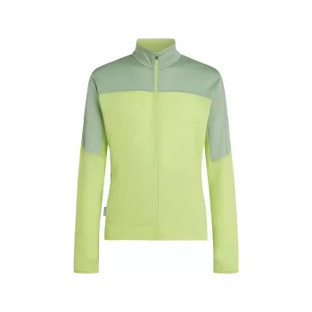 Icebreaker Real Fleece Descend Herrenjacke Peridot/Seaglass