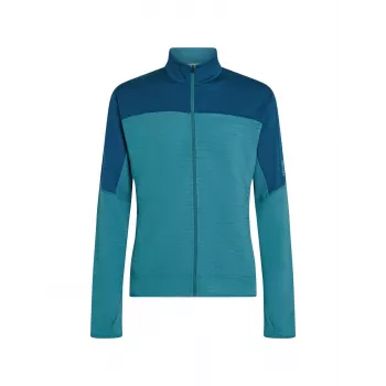 Icebreaker Real Fleece Descend Herrenjacke Topaz/Atlantis
