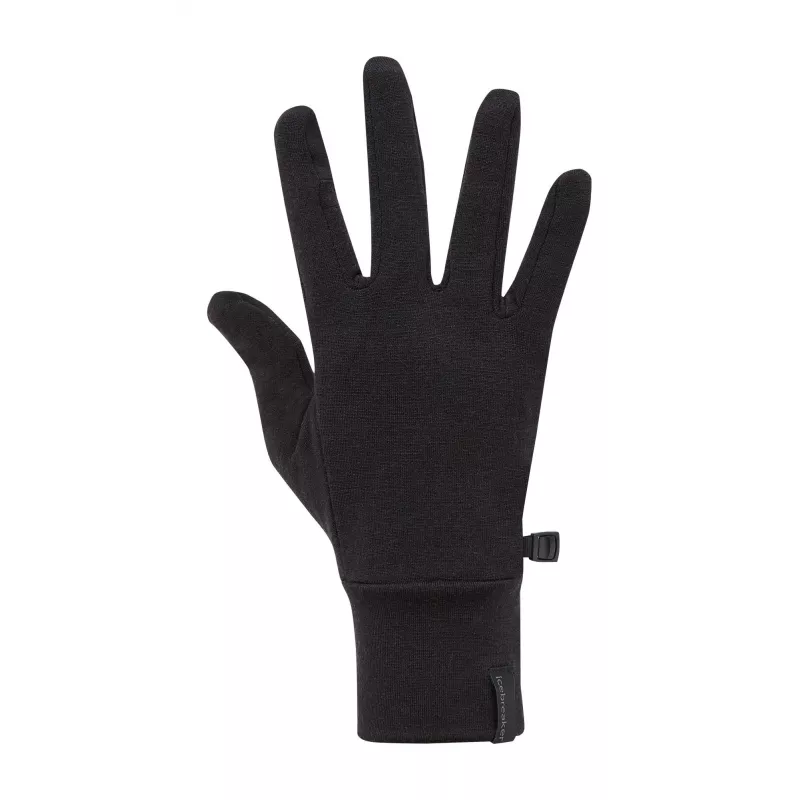 Icebreaker Sierra Handschuhe - Schwarz - Größe L (Large) - 100% Merinowolle - Leichte Unisex-Handschuhe für Wandern und Outdoor-Aktivitäten
