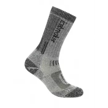 Icebreaker Damen Hike+ Mountaineer Mid Calf Socken - Jet Heather/Schwarz
