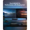 ICY BOX Heart Dock 2255 11-in-1 Dockingstation, DisplayLink DL-6950, 2x HDMI/DP 4K@60Hz, 96W Power Delivery, Gigabit LAN, USB-C/A 10Gbps