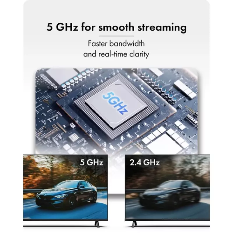 Icy Box IB-WL101 Wireless HDMI Extender Kit - USB-C auf HDMI Sender & Empfänger, Full HD 1080p, 30m Reichweite, Schwarz
