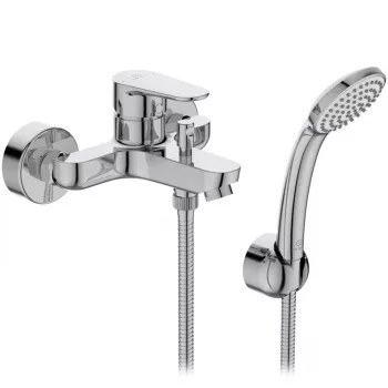 Ideal Standard BC706AA Cerafine O Badarmatur, Chrom, Wandmontage, Einhebelmischer