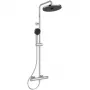 Ideal Standard Ceratherm T25+ Thermostatische Duschsystem mit Kopfbrause 260mm und Handbrause 100mm, Chrom