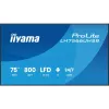 IIYAMA LH7566UHSB-B1AG 75 Zoll 4K UHD Digital Signage Display mit Android 11, 24/7 Betrieb