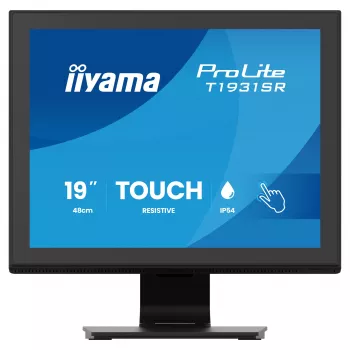 IIYAMA ProLite T1931SR-B2S 19 inch 1280x1024 IPS 5:4 Resistive Touch Monitor, 14 ms, DisplayPort, VGA, DVI, Lautsprecher, VESA