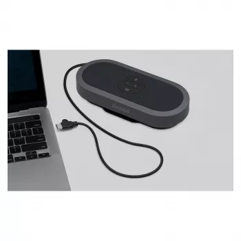 IIYAMA WP-MEET03M Wireless Presentation Transmitter mit 8-Mikrofon-Array, 4K UHD, USB-C, Schwarz