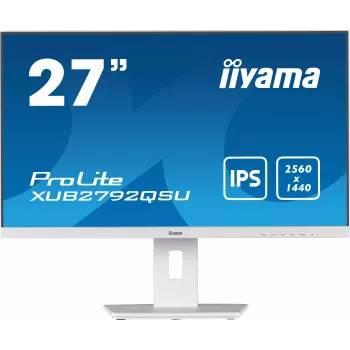 IIYAMA XUB2792QSU-W5 27 inch WQHD IPS LED Business Monitor - Weiß