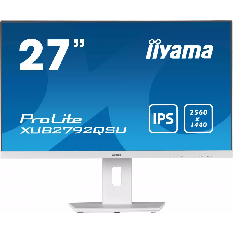 IIYAMA XUB2792QSU-W5 27 inch WQHD IPS LED Business Monitor - Weiß