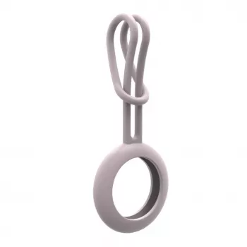 iLike AirTag Silicone Keychain Loop Case Pink