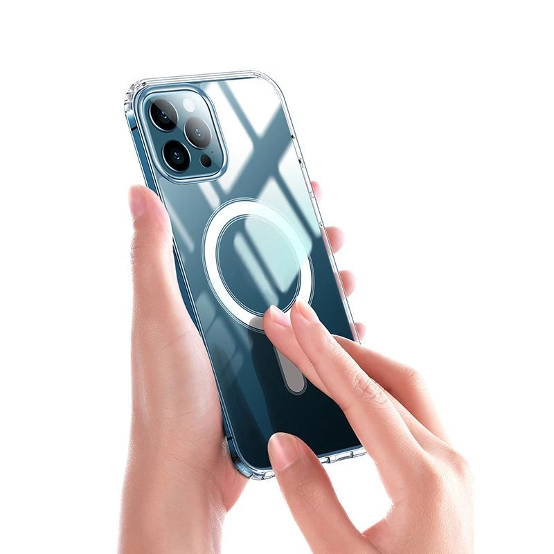 iLike Anti Shock 1.5 mm Mag Case für Samsung Galaxy A17 4G / A17 5G Transparent Big Hole