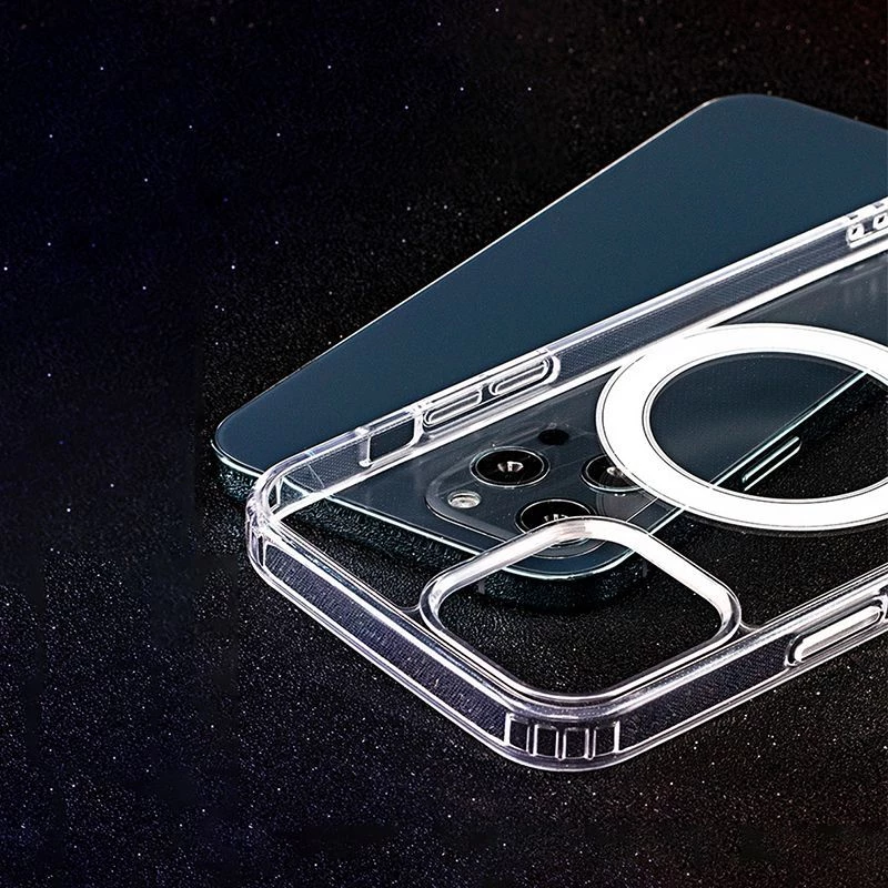 iLike Anti Shock 1.5 mm Mag Case für Samsung Galaxy A17 4G / A17 5G Transparent Big Hole