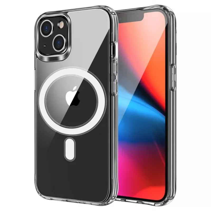 iLike Apple Case für iPhone 16 Pro Clear Mag Cover (STR) Kompatibel mit MagSafe Transparent