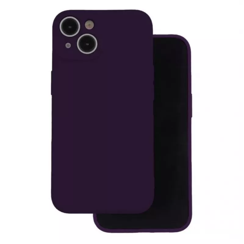 iLike Apple iPhone 12 / 12 Pro Silicone Case Plum