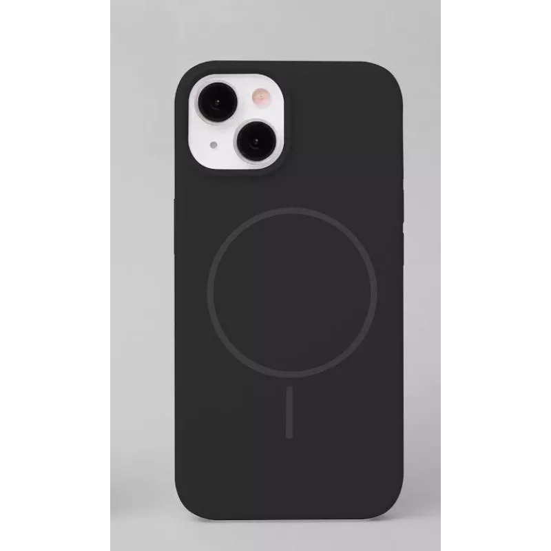 iLike Apple iPhone 12 / 12 Pro Soft Touch Silicone Case with Magnetic Black