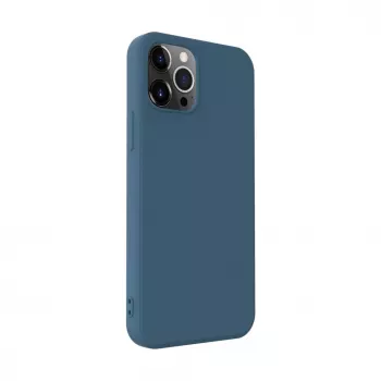 iLike Apple iPhone 12 Pro Max Nano Silicone Case Midnight Blue
