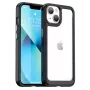 iLike Apple iPhone 14 Hard Cover mit Gel-Rahmen Transparent Schwarz
