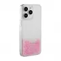 iLike Apple iPhone 15 Pro Max Silikonhülle Water Glitter Pink