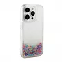 iLike Apple iPhone 15 Pro Max Silikonhülle Water Glitter Rainbow