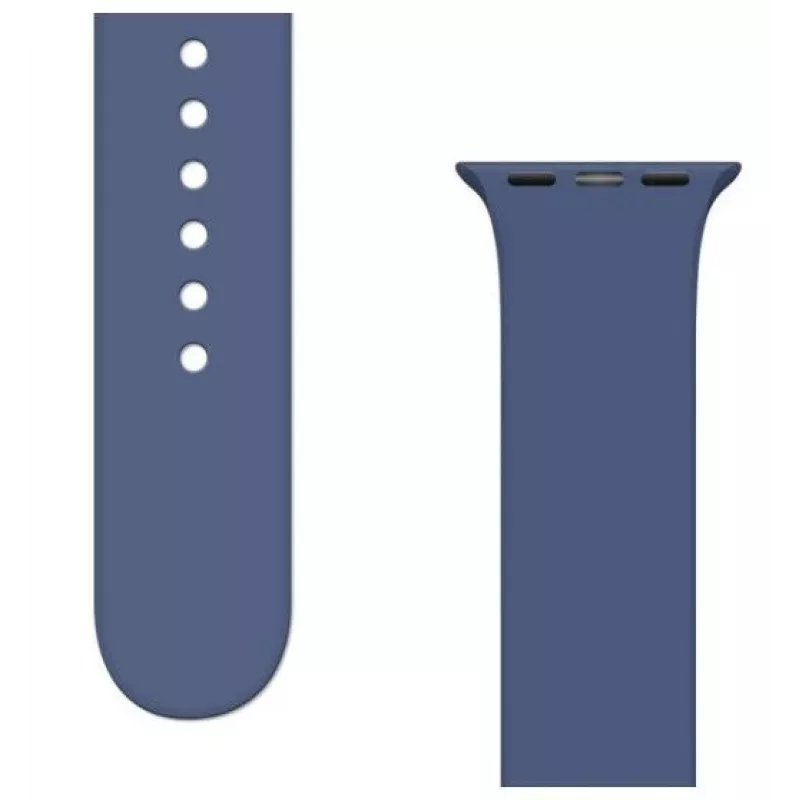 iLike APS Silikon-Armband für Apple Watch Ultra / 8/7/6/5/4/3/2 / SE (45/44/42mm) Sportband - Blau