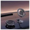 iLike C62 Metallplatten-Befestigung Universelle Magnetische MagSafe Ring Größe Smartphone Verstellbarer Halter Schwarz