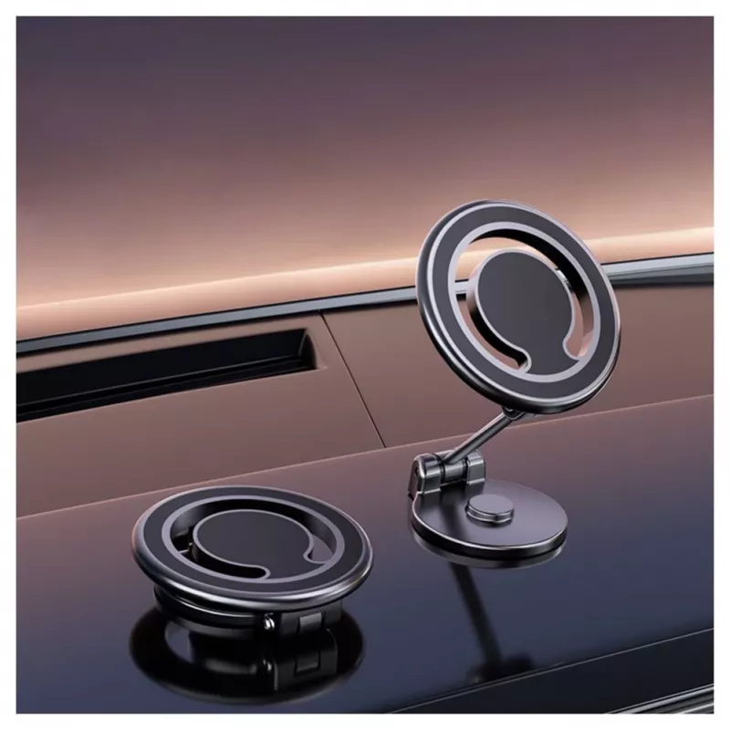 iLike C62 Metallplatten-Befestigung Universelle Magnetische MagSafe Ring Größe Smartphone Verstellbarer Halter Schwarz
