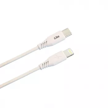 iLike Ladekabel Type-C auf Lightning CTL01 Weiß