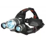 iLike CP-HDL-BK Frontscheinwerfer, Stirnlampe, 3x LED CREE Lampe, starke Fernlicht, Schwarz