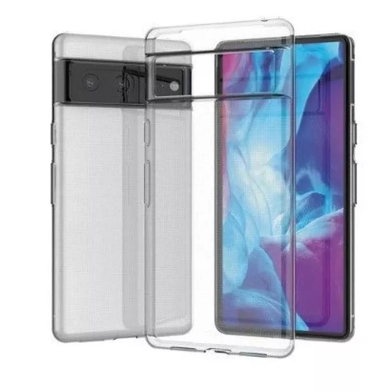 iLike Google Ultra Clear 0.5mm Case für Google Pixel 7 Gel Back Cover Transparent Black